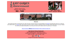 Desktop Screenshot of eastgardenrestaurant.com